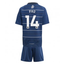 Aston Villa Pau Torres #14 Derde tenue Kids 2024-25 Korte Mouw (+ Korte broeken)